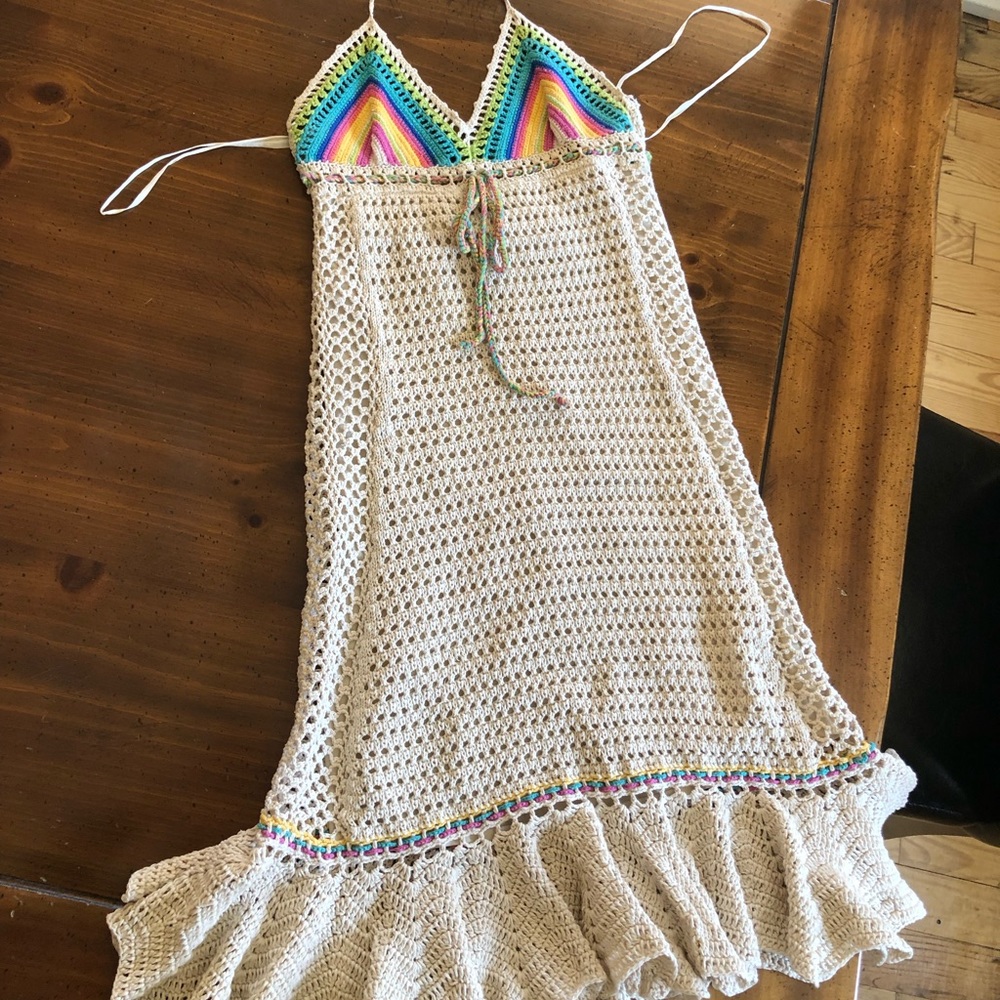 COPY - Free People rare crochet halter dress